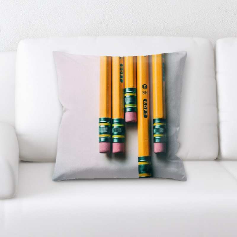 Microsuede Reversible Throw Pillow