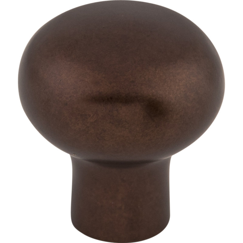Aspen Round 7/8" Diameter Round Knob, Mahogany Bronze, 7/8" Knob Diameter