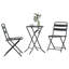 Bistro Set Folding 3 Pcs Steel-1154097781