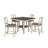 Truman 4 - Person Four Leg Base Dining Set