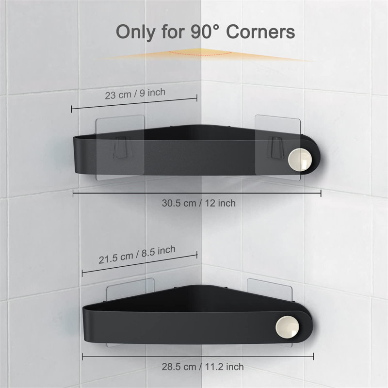 Efharis Shower Caddy, Matte Black