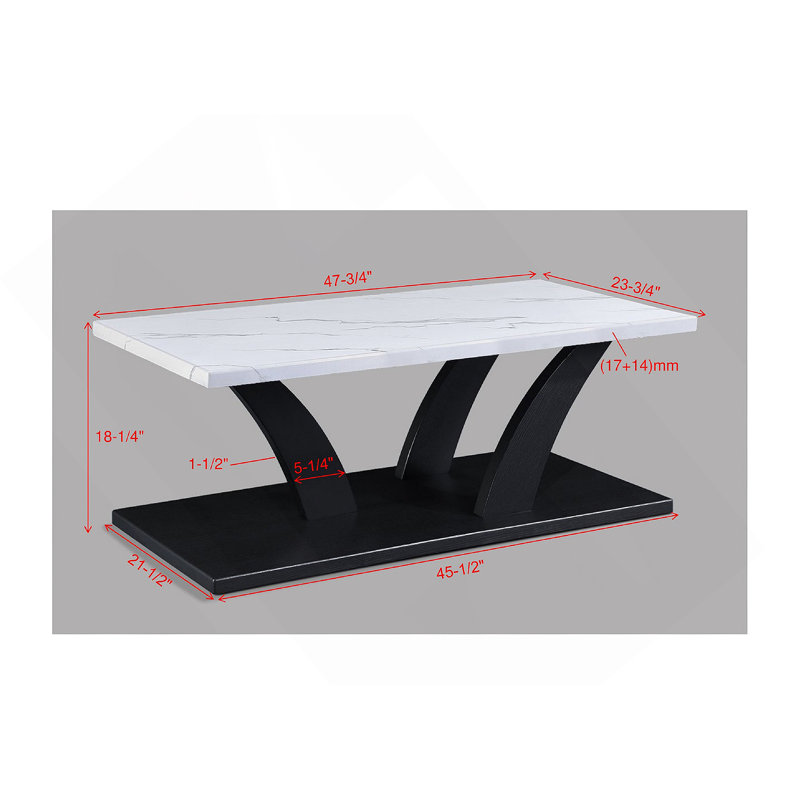 Table basse rectangulaire
