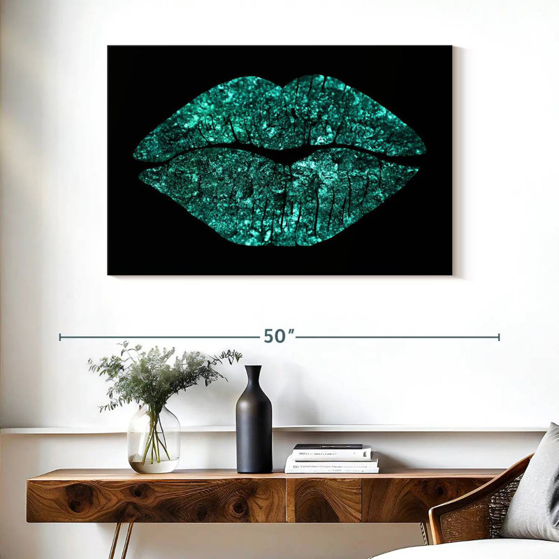 Bise à paillettes bleu sarcelle, H 26 po x l 39 po
