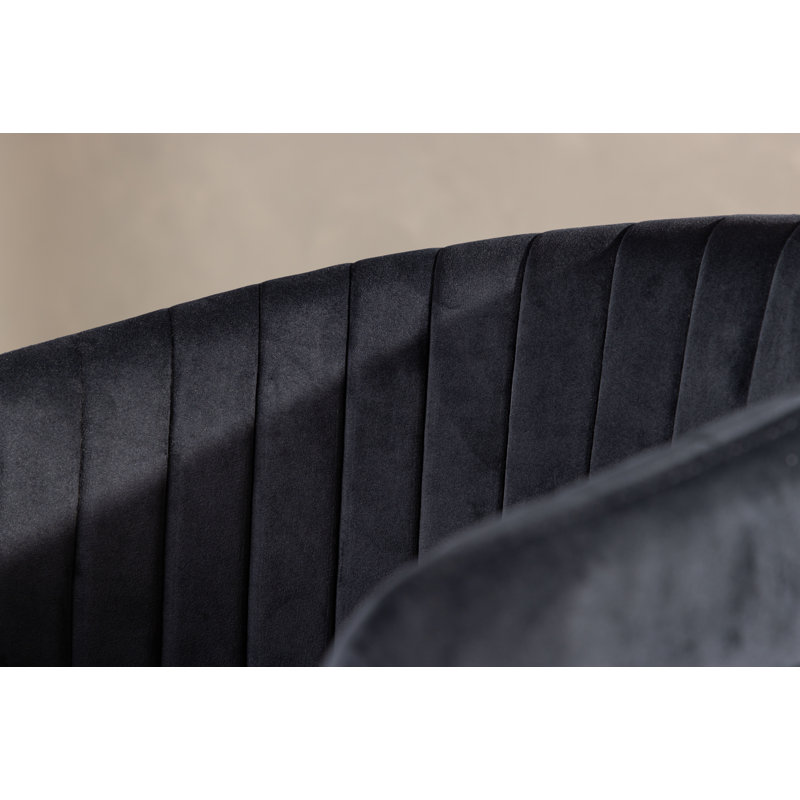Auderghem Dining Chair - Black/ Black Velvet