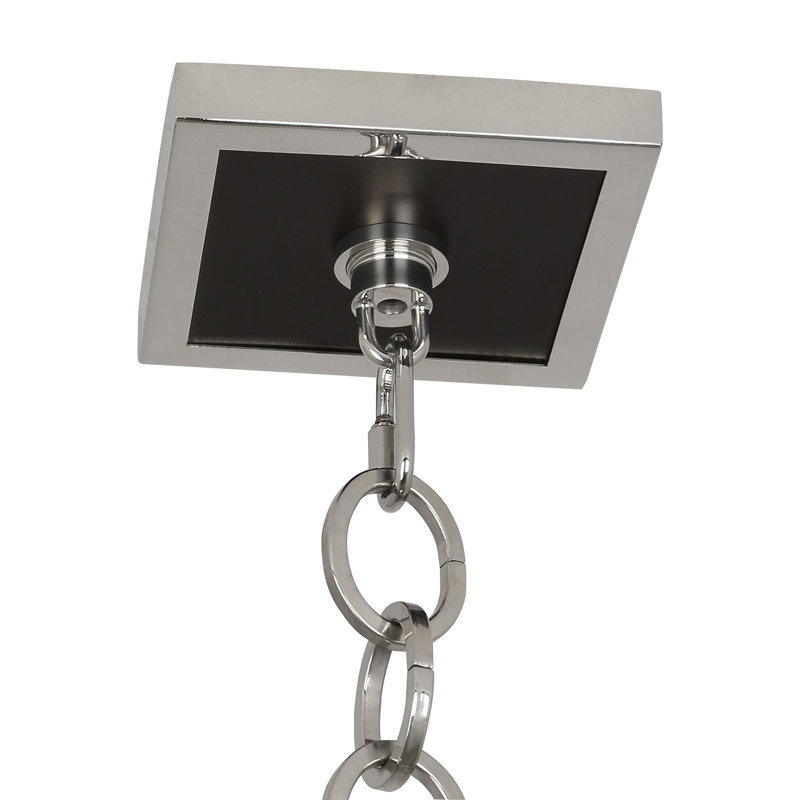 Ranger 3 - Light Chandelier, Matte Black Painted/Polished Nickel Accents