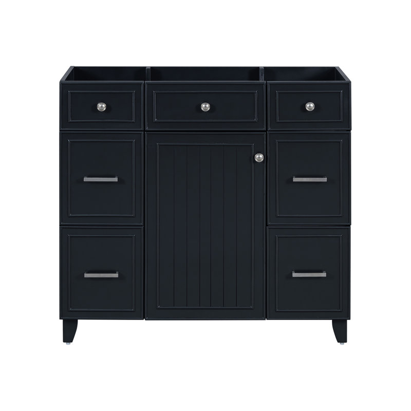 [Cabinet seulement] Meuble-lavabo de 36 po - Noir (lavabo non inclus)