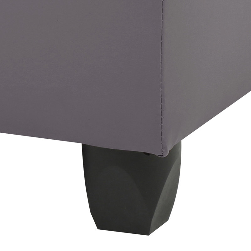 Gray Contemporary Ottoman, Gray