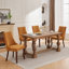 Chaises de salle à manger en rayonne et en lin pour salle à manger-977407093