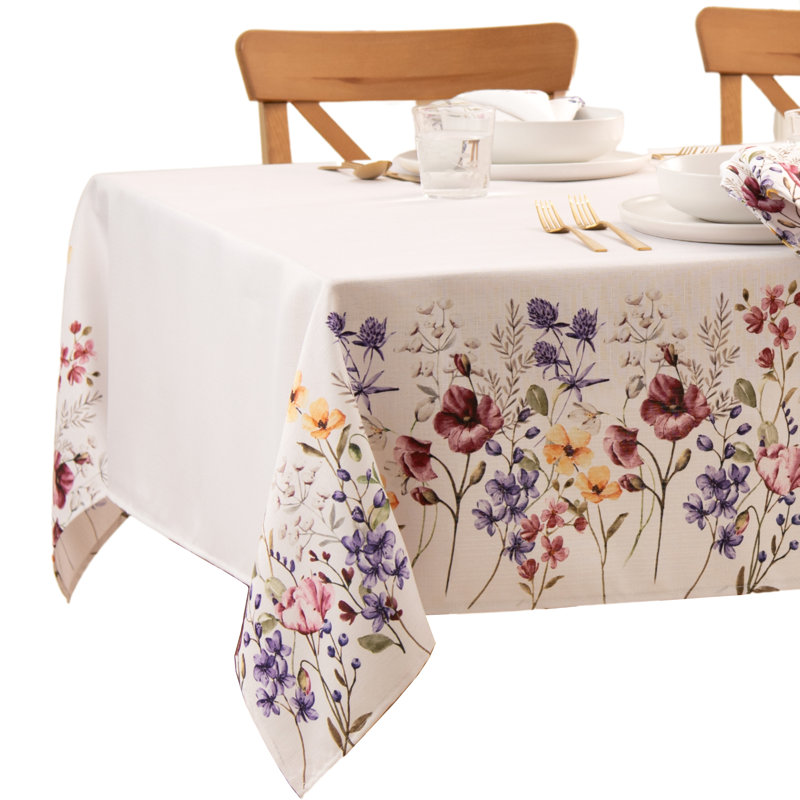 Nappe Censu Poppy Wildflower Spring Border, 60 po x 84 po