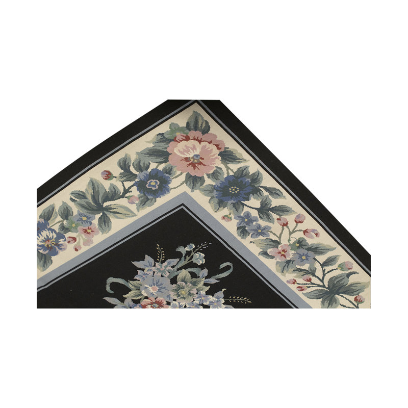 Hand-Knotted High-Quality Beige and Green Area Rug