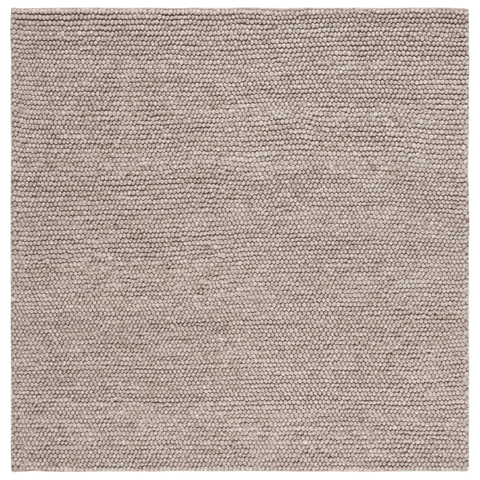 Elle Brown Hand-Woven Rug, Square 4'