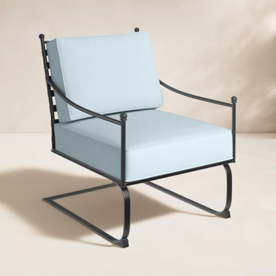 Chaise de patio avec coussins Sunbrella Lucier
