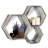 Abeal 3 Piece Hexagon Fir Solid Wood Floating Shelf