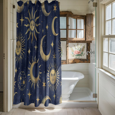 Celestial Designs - Rideau de douche standard 1 pièce