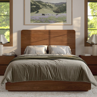 Burke Solid Wood Bed Frame