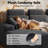 108" Cloud Modular Sectional Sofa with Chaise & Headrest Support System, Deep Seat Corduroy Boneless Couch with 3-Pack Couch Back Extender for Low-Back Sofas (Under 28.5"), Left Facing Grey