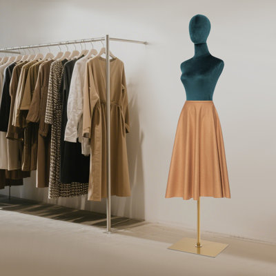 Female Dress Form Display, Clothing Store Female Mannequin Body, Adjustable Height Clothing Female Form