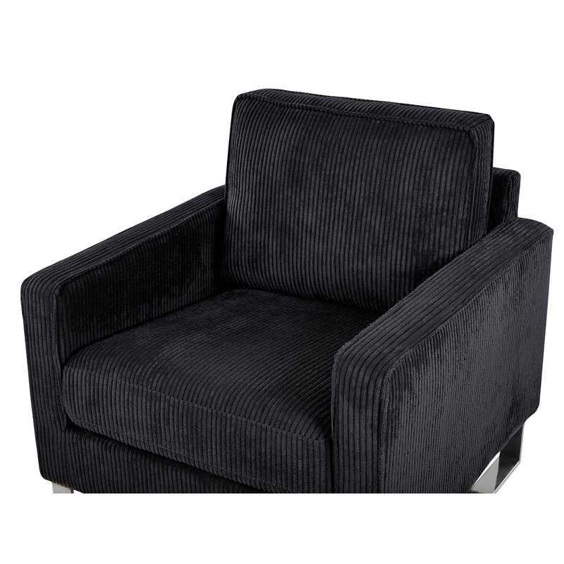 Remley Upholstered Armchair, Black