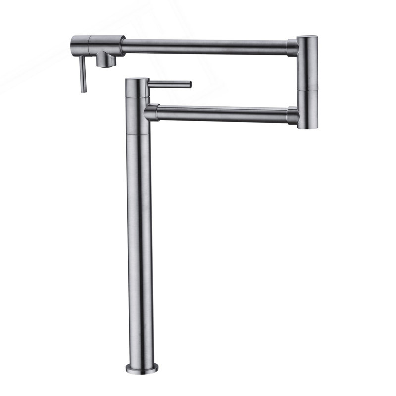 Pot Filler Faucet With Extension Shank, Brushed Nickel