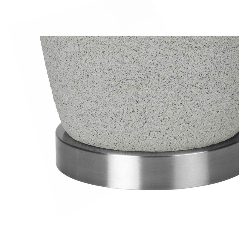 Lighting, 25"H, Table Lamp, Grey Ceramic, Grey Shade, Modern