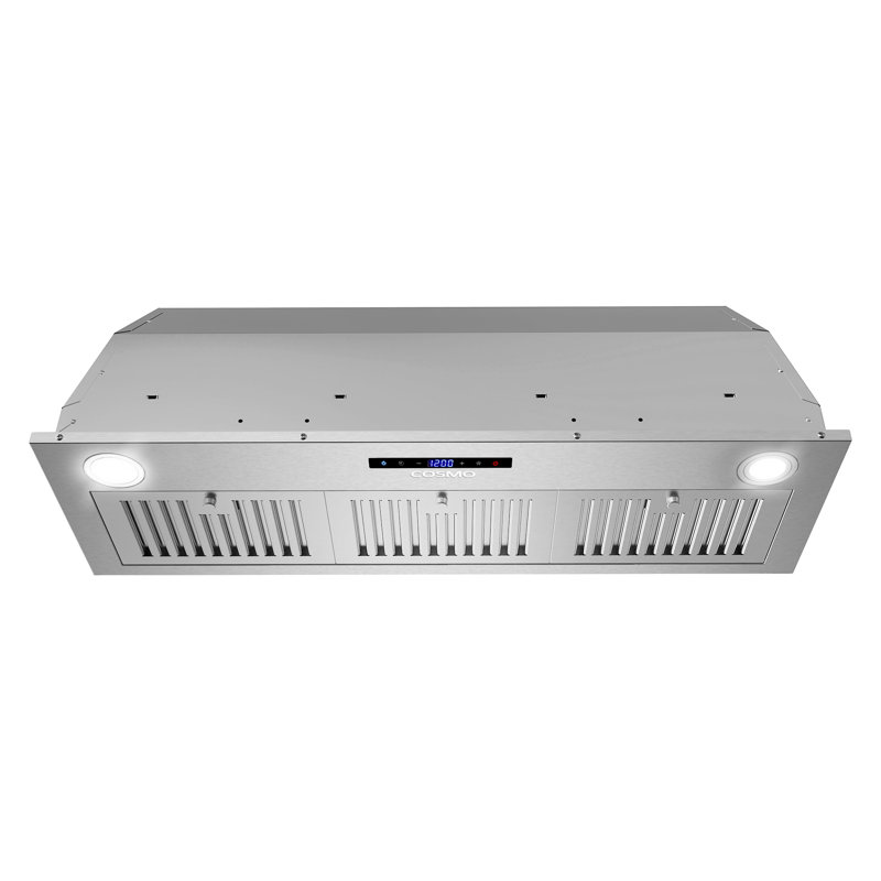 Cosmo 36" Stainless Steel Insert Range Hood with LED Lights