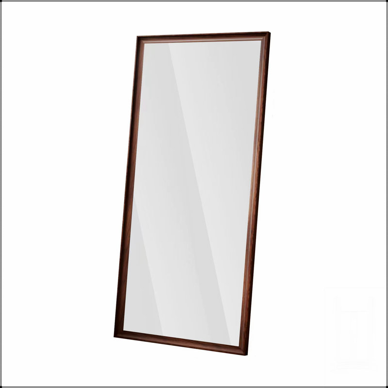 Miroir de plancher 70 po x 32 po avec cadre en bois artificiel durable, parfait pour les chambres à coucher, les magasins de vêtements et les salons