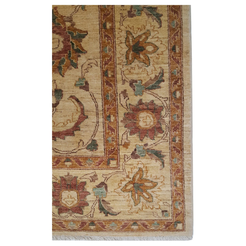 Davey Hand Knotted 8x10 Ivory Rug
