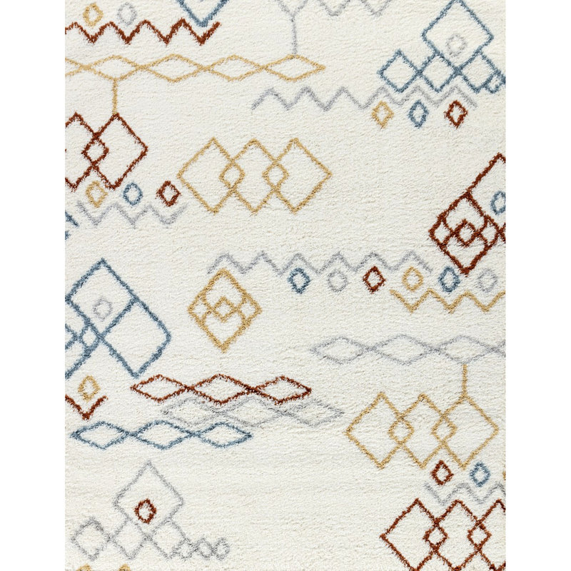 Area Rug, To Static Electricity Shaggy In., Made From Soft, Rectangle 6'10" x 5'3"