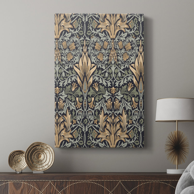 Reproduction abstraite rétro CLxx - galerie Cavas sur mesure, H 36 po x l 24 po