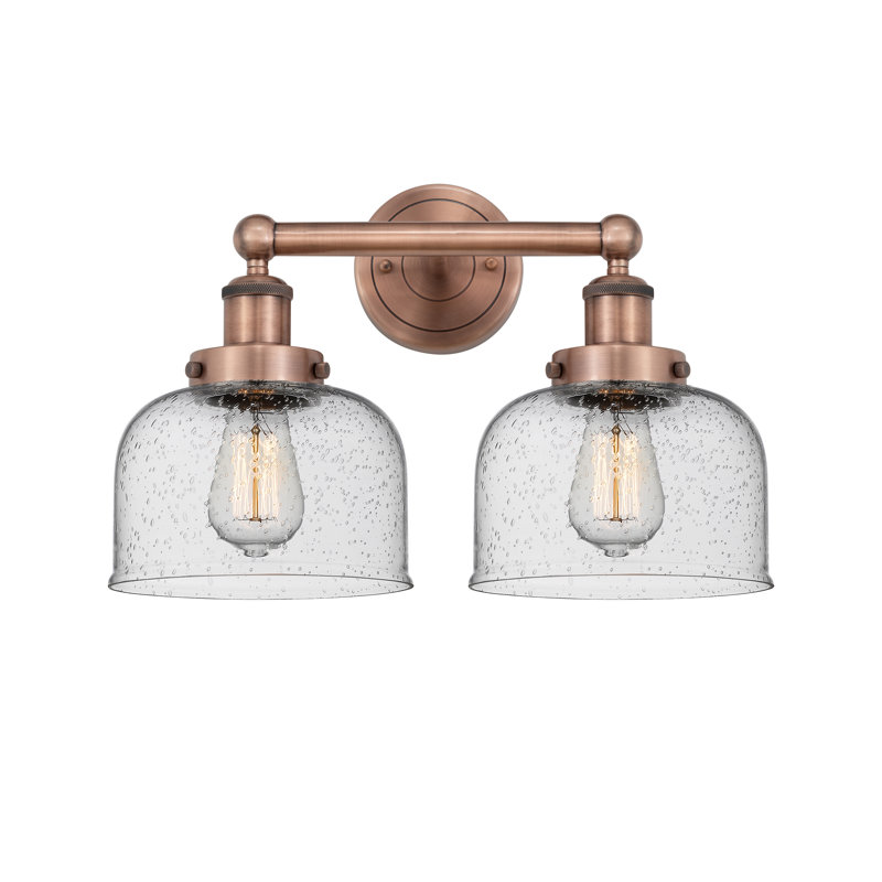 Arlester 2 - Light Dimmable Vanity Light, Antique Copper, Seedy