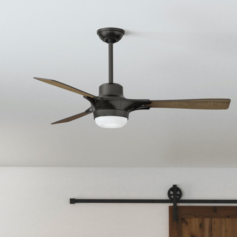 54" Signal 3 - Blade LED Smart Standard Ceiling Fan with Remote Control and Light Kit Included