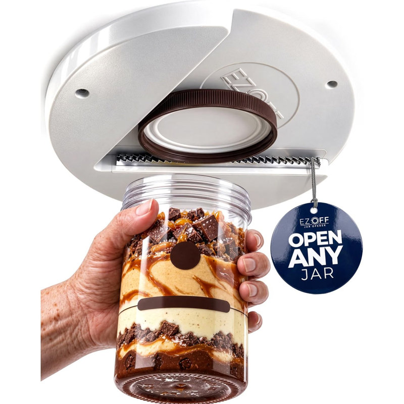 Ez Off By Zulay Kitchen Easy Grip Under Cabinet Jar Openers