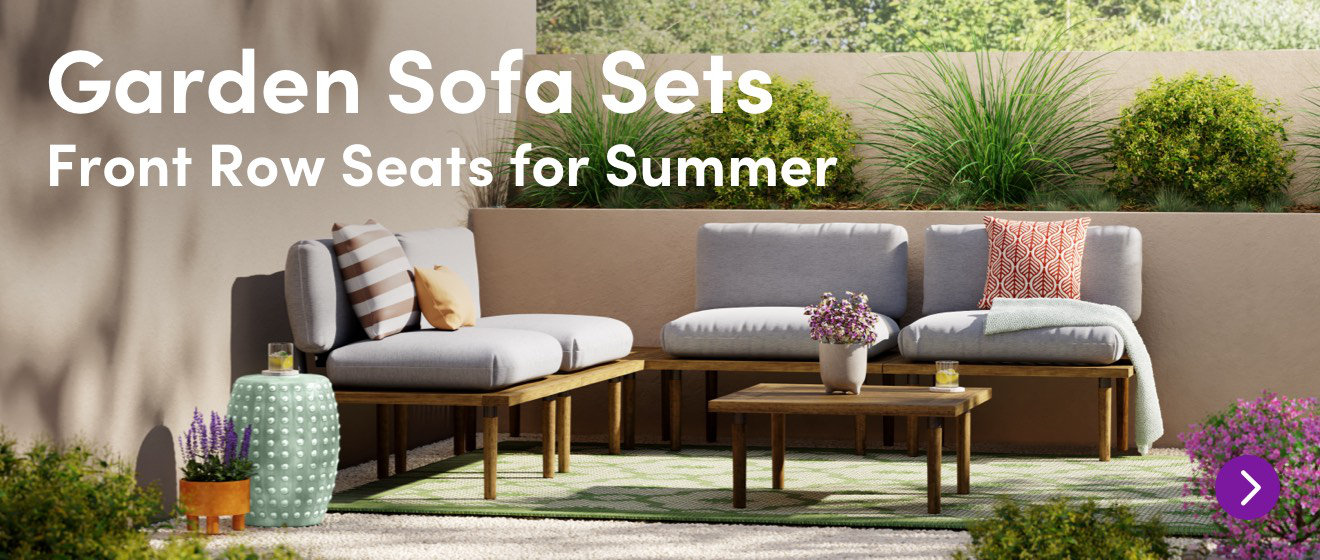 Garden sofa sets Front row seats for summer