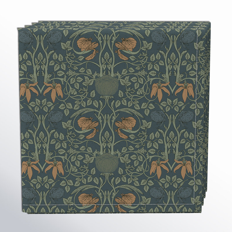 Selda 100% Cotton Floral Square Napkin