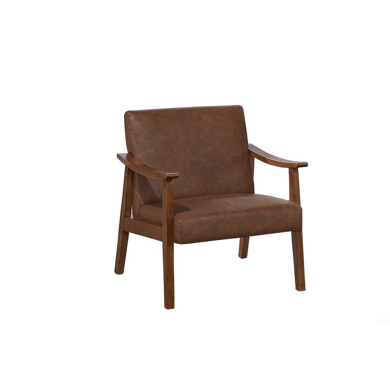Chaise d'appoint rembourrée en similicuir 1pc