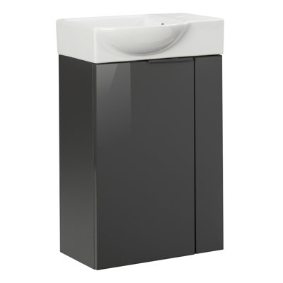 440mm Single Bathroom Vanity with Vessel Ceramic Basin