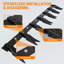 Barre à dents Universal Universal pour tracteur, 6 dents, capacité de 4560 lb, sans perçage, noir