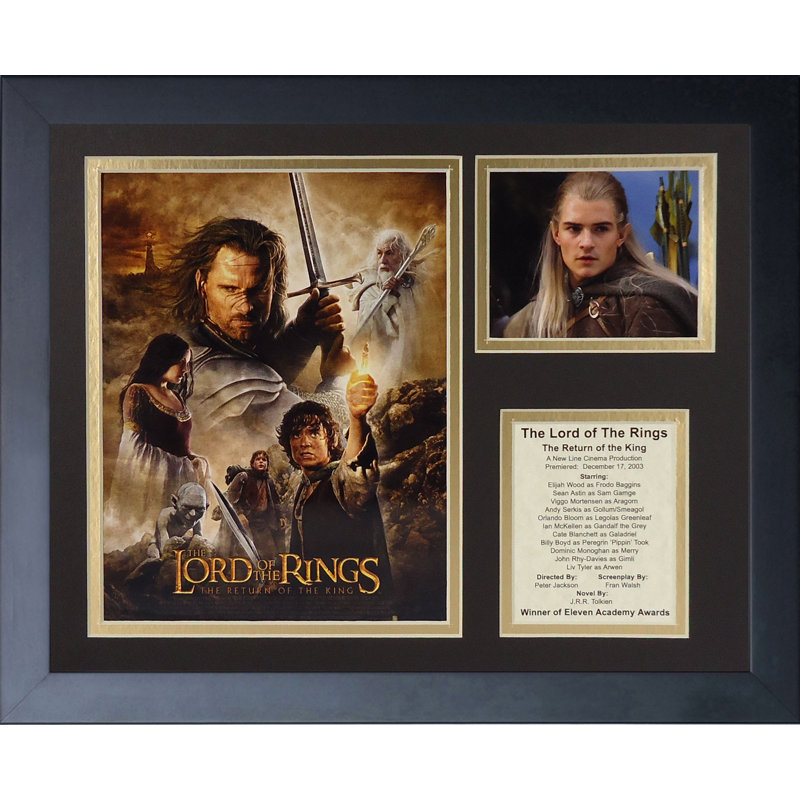 « lord of the rings iii », reproduction de photo encadrée