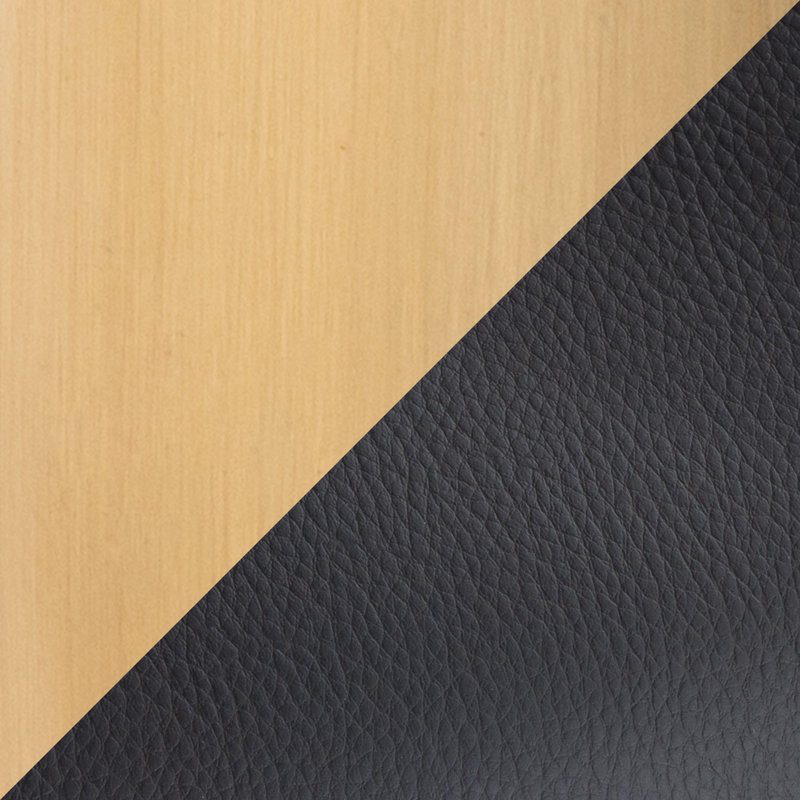 Chaise de bureau Arshad, Noir, noir, noir, noir, Doré