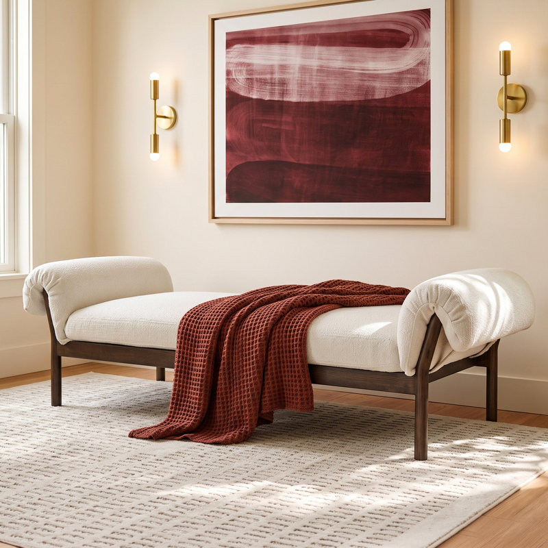 Ibon Carel Upholstered Daybed, Cream