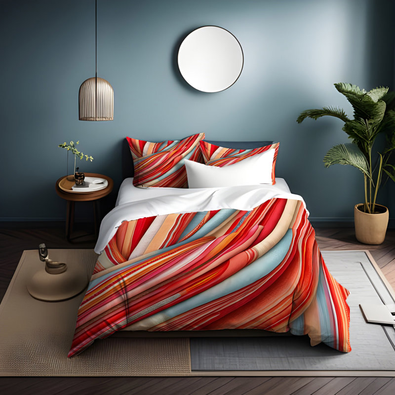 Polyester Duvet Cover, King Duvet Cover + 2 King Shams
