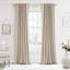 Paire de rideaux occultant et texturé 100% lin 50 po (ensemble de 2)-924673628-938519908