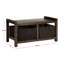 Banc de rangement en bois arnold