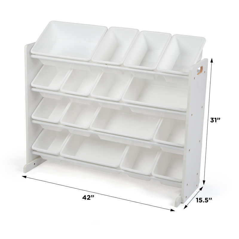 Kid's Toy Organizer, White