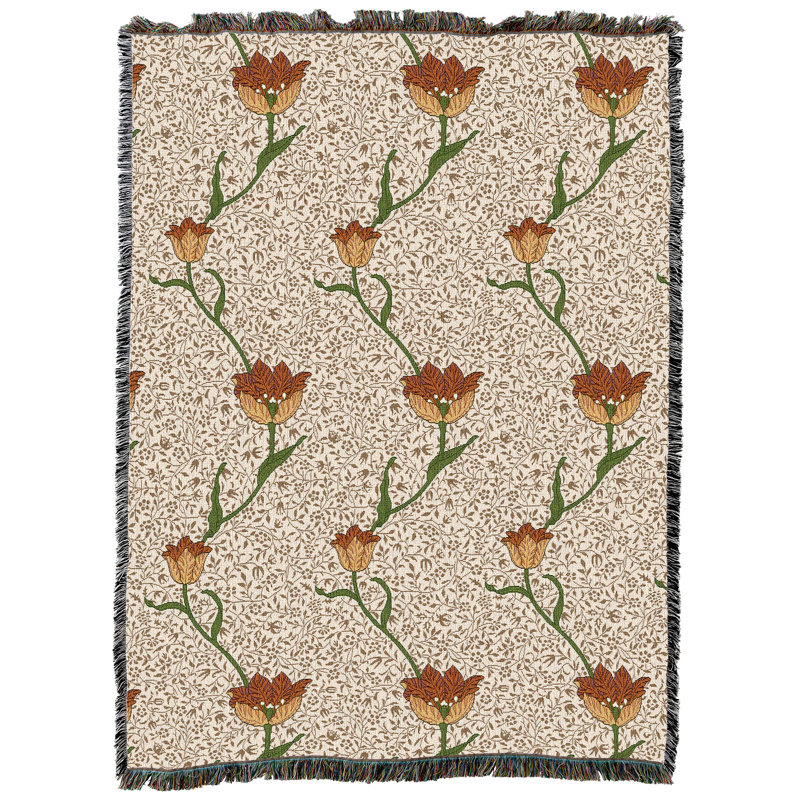 Couverture de jardin William Morris, Brun, L 72 po x L 54 po