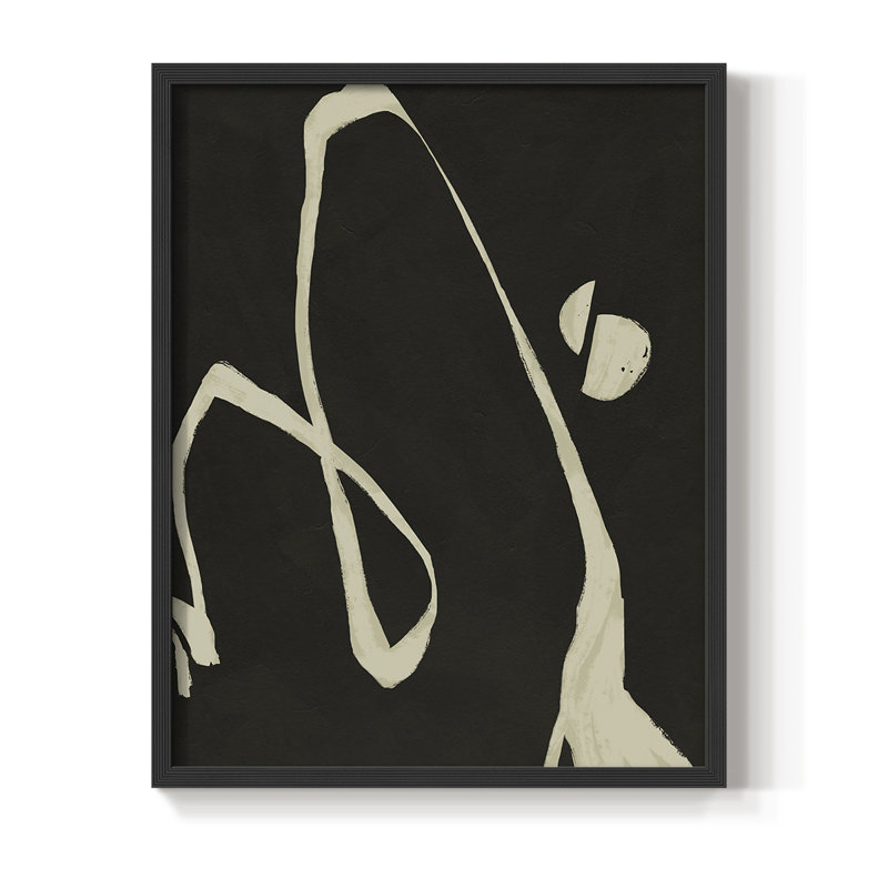 Neutral Spring II Framed Print - Solid Wood, Black, 30" H x 24" W