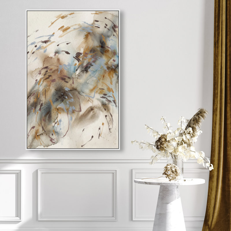 Mindfulness Print by Oliver Gal, 25"H x 17"W, White Floater Frame