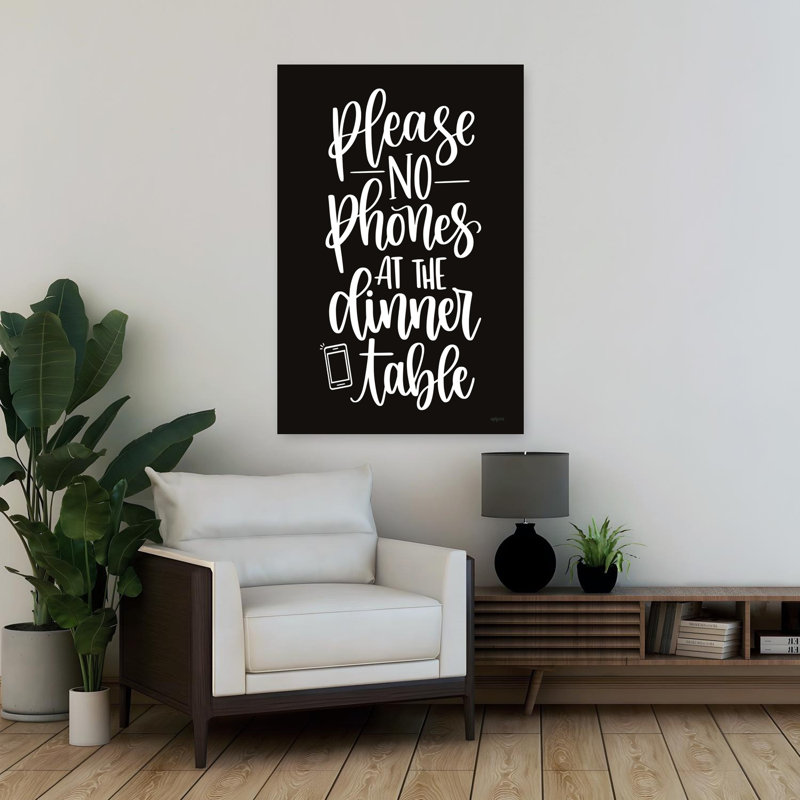Please No Phones Abstract Contemporary Art, 36" H x 24" W
