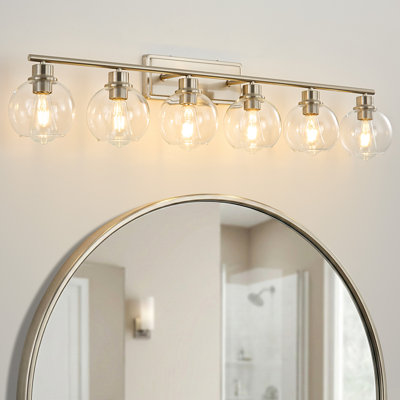Luminaire de salle de bain à 6 lumières à intensité variable