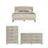 Jolande Contemporary Solid Wood 3 Pieces Bedroom Set